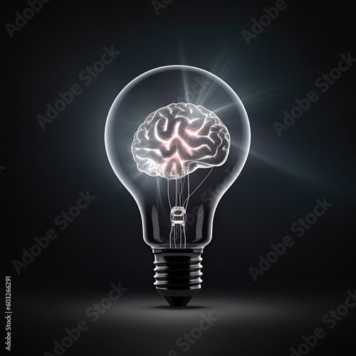 Lightbulb of idea
