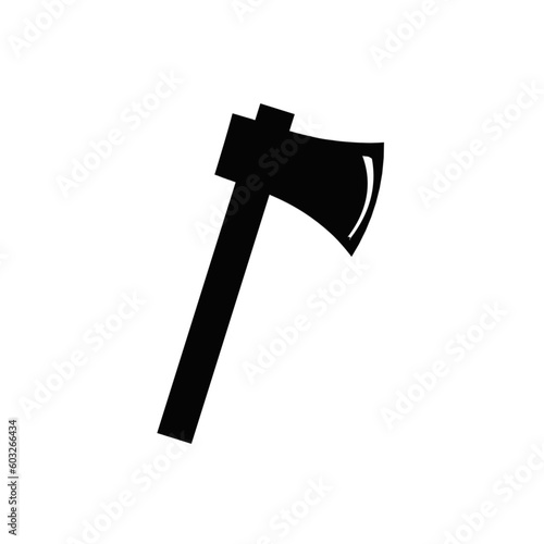 Axe icon isolated on white background. Vector illustration.