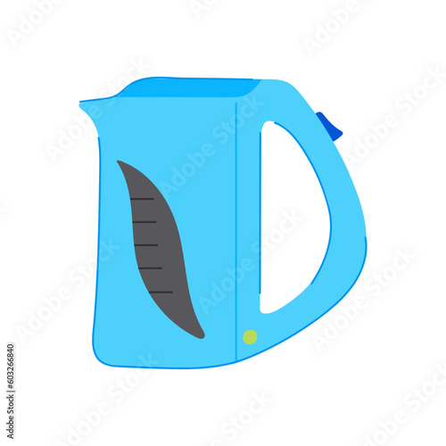 kettle teapot electric cartoon. kitchen hot, drink tea kettle teapot electric sign. isolated symbol vector illustration