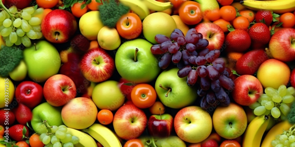 fresh fruits and vegetables, vegan food and healthy eating concept, generative ai fresh fruits and vegetables, vegan food and healthy eating concept, generative ai