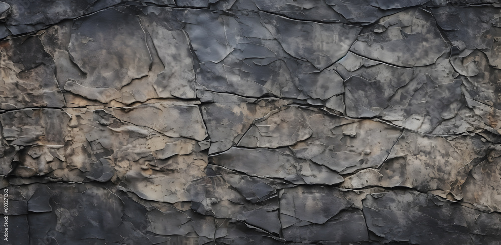 Cracked Elegance: Dark Black Stone Texture with Grunge and Muted Soft Light, Dark Background Wallpaper with gentle, calm feeling to it Cracked Elegance: Dark Black Stone Texture with Grunge and Muted Soft Light, Dark Background Wallpaper with gentle, calm feeling to it