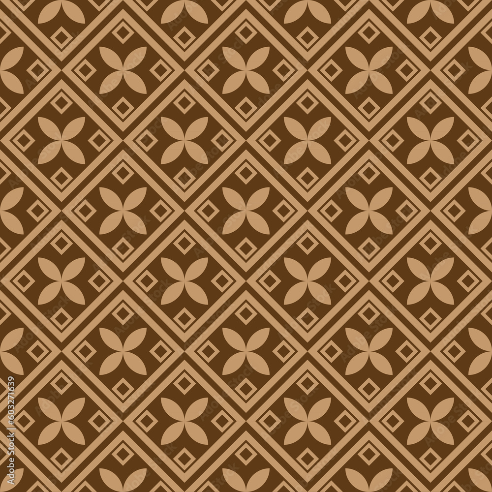 Seamless pattern set brown color. tribal pattern. local fabric pattern. square shape Seamless pattern set brown color. tribal pattern. local fabric pattern. square shape