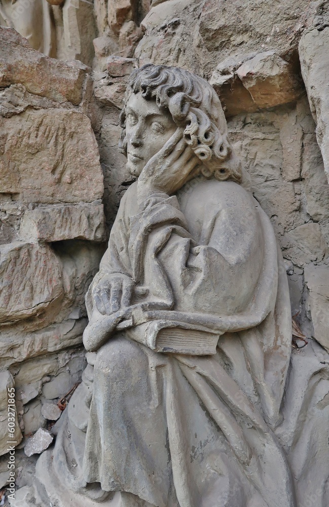 Schlafender Johannes, Stadtpfarrkirche, Kitzingen Schlafender Johannes, Stadtpfarrkirche, Kitzingen