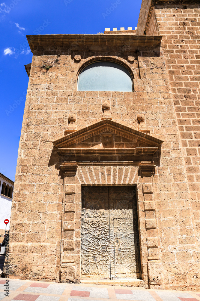 Fototapeta premium Facade of the church of San Bartolome in Javea
