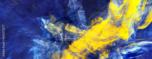 Bright artistic splashes. Abstract painting futuristic pattern. Dynamic brigh...