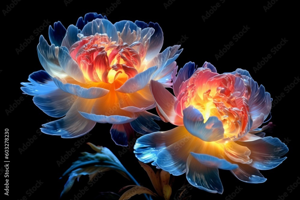 Obraz premium Spectral flower - background