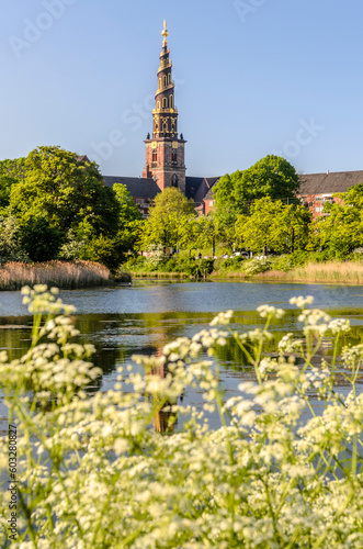 Turm der Erlöserkirche, Vor Frelsers Kirke, Christianshavn, Kopenhagen, Dänemark © El Gaucho