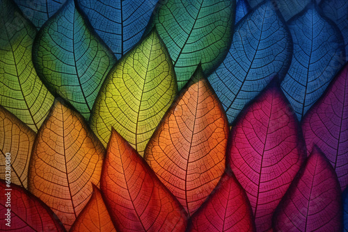 leaves background  generative ai