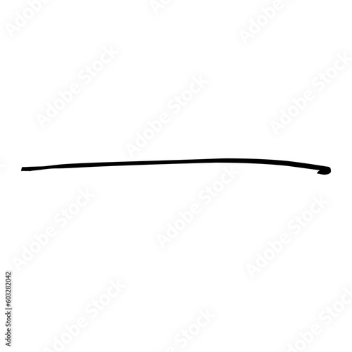 A set of strikethrough underlines. Brush stroke markers collection. Vector illustration of crossed scribble lines isolated on white background.  