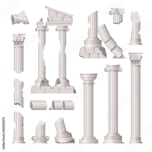 Damaged Columns Set