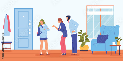Family Conflict Illustration