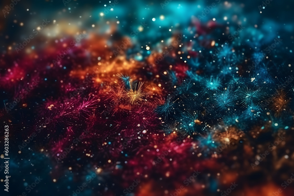 Colorful confetti stars. Generative AI Colorful confetti stars. Generative AI