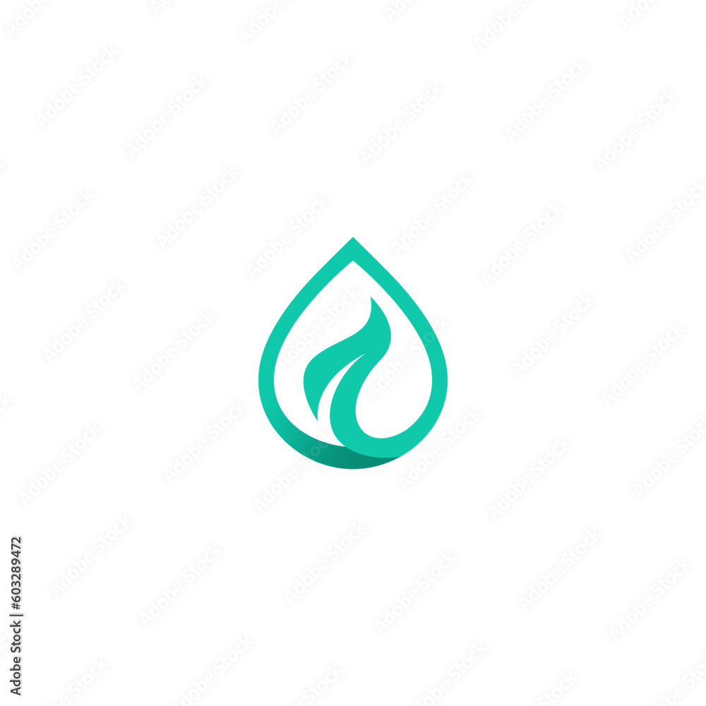 Leaf and Water Logo Design Drop Water Leaf Nature Leaf and Water Logo Design Drop Water Leaf Nature