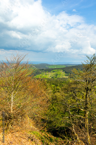 Erste Schritte auf dem Rennsteig zwischen Hörschel und Blankenstein im schönen Frühling - Thüringen - Deutschland