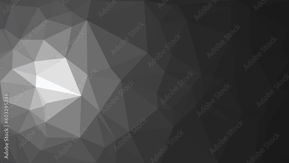 Grey Tone Abstract irregular polygon background, triangle low poly pattern, polygonal geometric color, Technology concept background, for Web, Mobile Interfaces, wallpaper