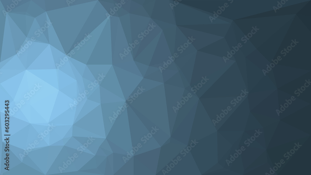 Pale Blue Abstract irregular polygon background, triangle low poly pattern, polygonal geometric color, Technology concept background, for Web, Mobile Interfaces, wallpaper