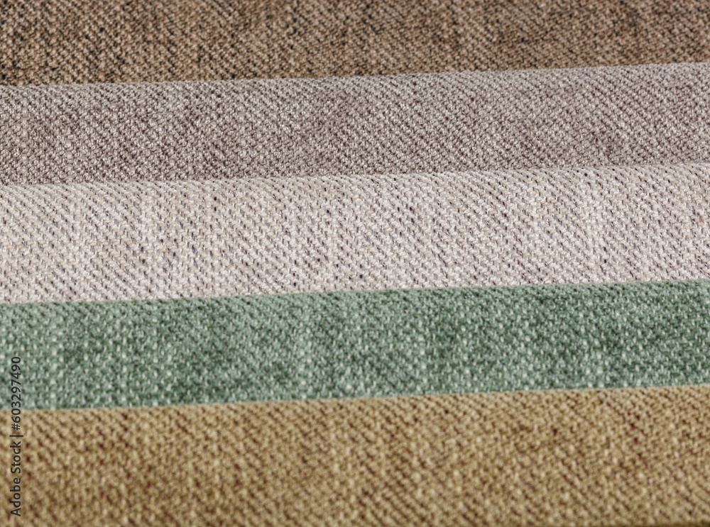 Fototapeta premium Different samples of textured fabric