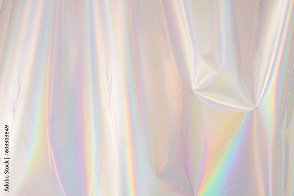 Naklejka premium Iridescent background. Holographic Abstract soft pastel colors backdrop. Holographic Foil Backdrop. Trendy creative gradient.