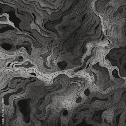 Abstract black and white texture pattern generative AI