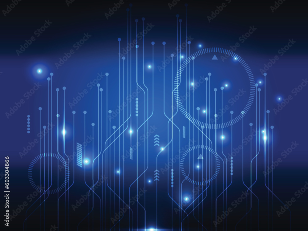abstract blue power cyber digital technology futuristic background abstract blue power cyber digital technology futuristic background