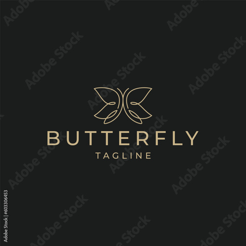Butterfly logo icon design vector 