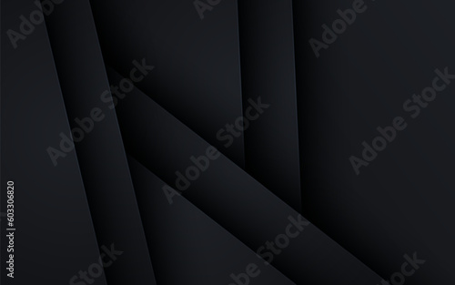 abstract black color overlap layers background. eps10 vector