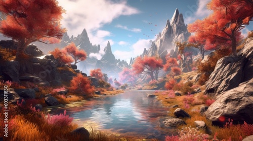 Beautiful Scenery Game Art