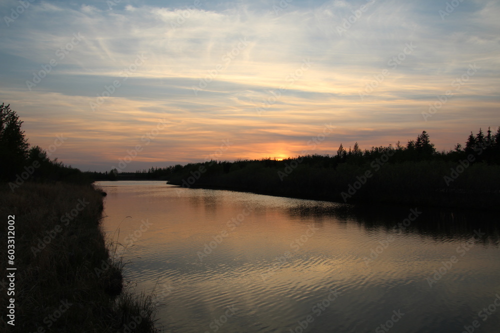 Setting Sun, Pylypow Wetlands, Edmonton, Alberta