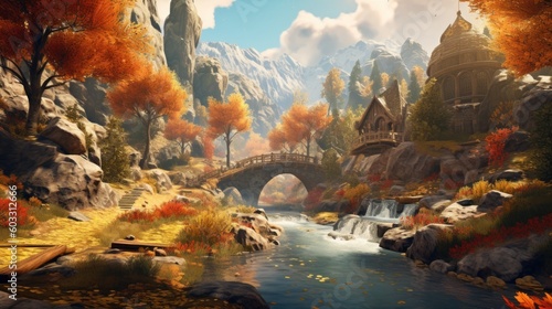 Beautiful Scenery Game Art