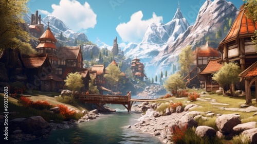 Beautiful Scenery Game Art