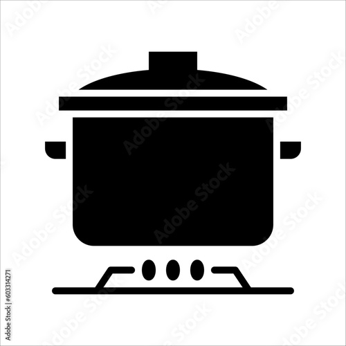 Solid vector icon for cooking bowl which can be used various design projects.