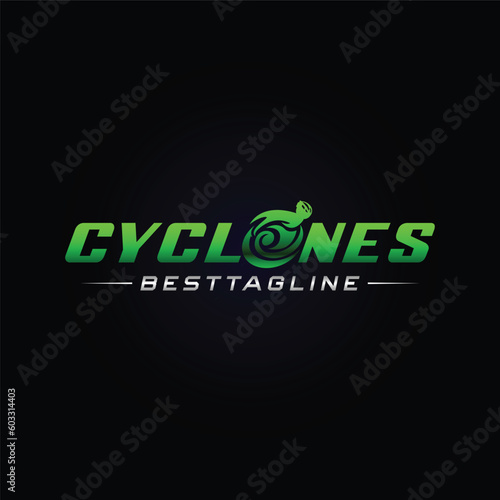 Wheelchair racing With Cyclones Element Logo