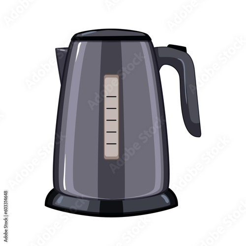 tea electric kettle cartoon. drink domestic, beverage al tea electric kettle sign. isolated symbol vector illustration
