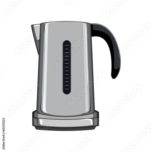 al electric kettle cartoon. object water, kitchen hot al electric kettle sign. isolated symbol vector illustration