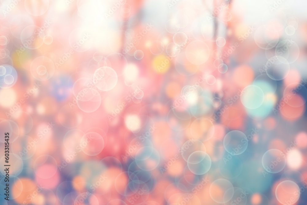Fototapeta premium Abstract pastel blurred Bokeh for background