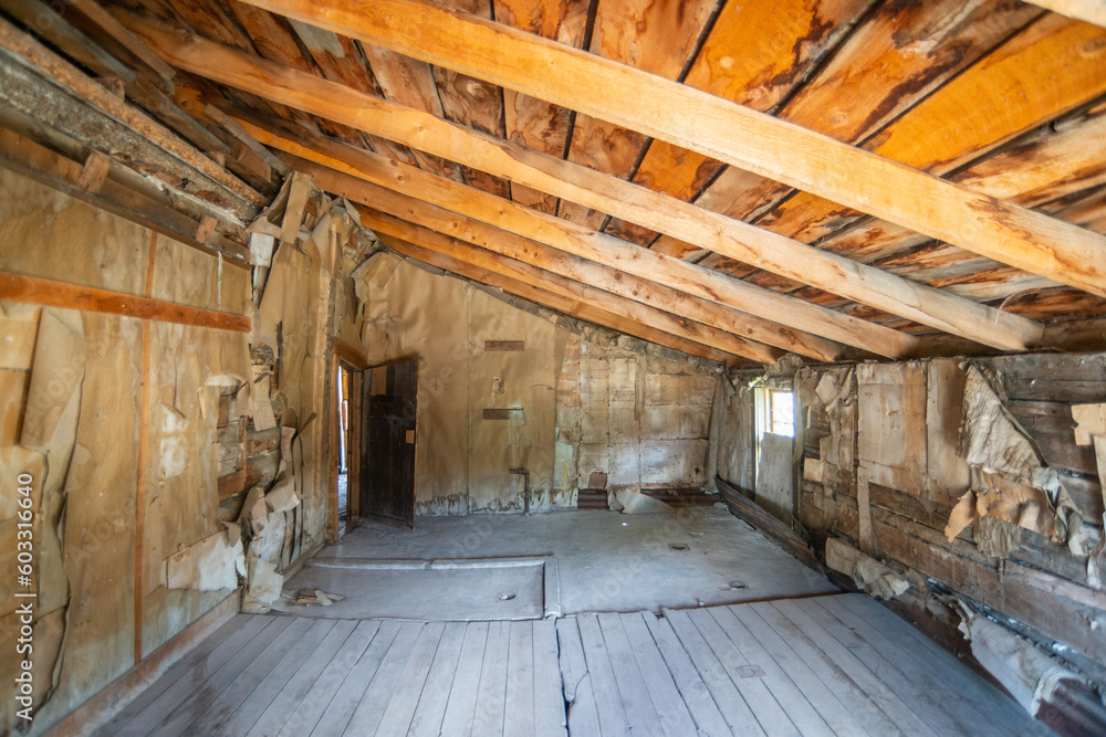 Inside a House at Bannack State Park Ghost Town Inside a House at Bannack State Park Ghost Town