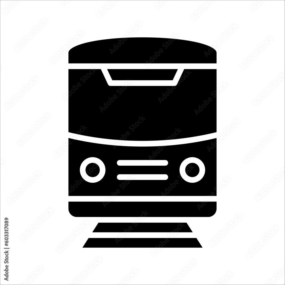 Solid vector icon for subway which can be used various design projects. Solid vector icon for subway which can be used various design projects.