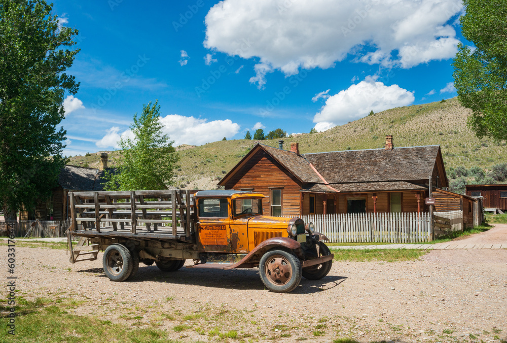 Vintage Truck at Bannack State Park Ghost Town