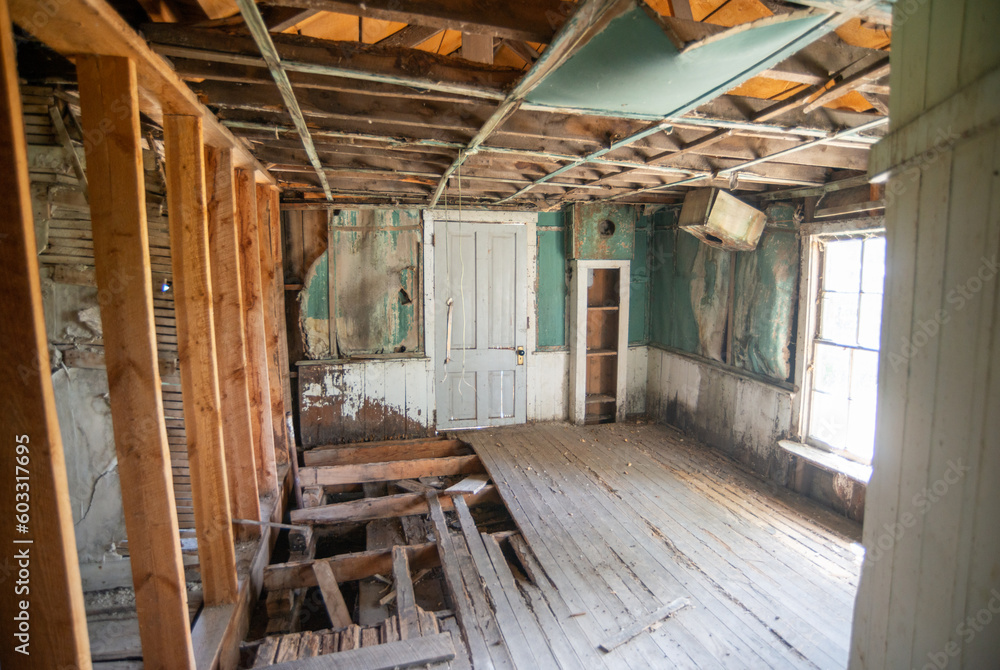 Inside a House at Bannack State Park Ghost Town Inside a House at Bannack State Park Ghost Town