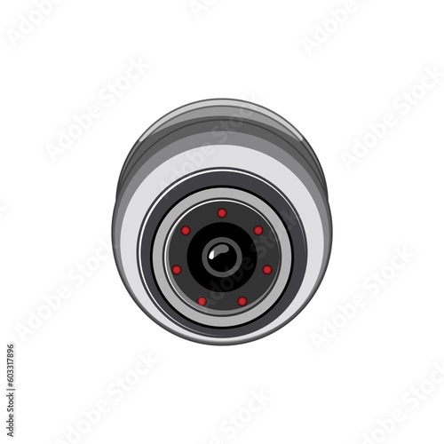 cctv ip camera cartoon. system private, control guard cctv ip camera sign. isolated symbol vector illustration