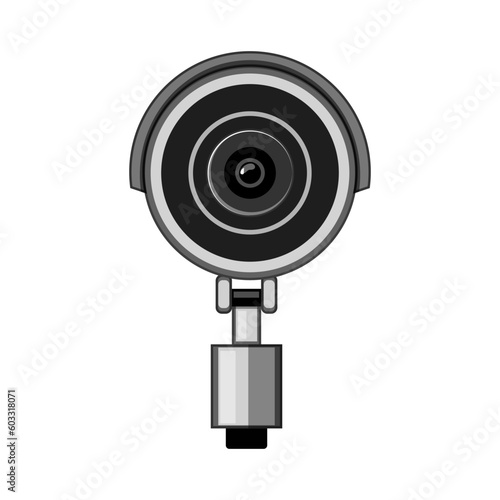 system ip camera cartoon. private control, guard protection system ip camera sign. isolated symbol vector illustration