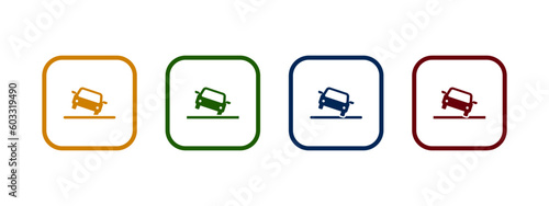 car tilt icon vector illustration. colorful car tilt concept.