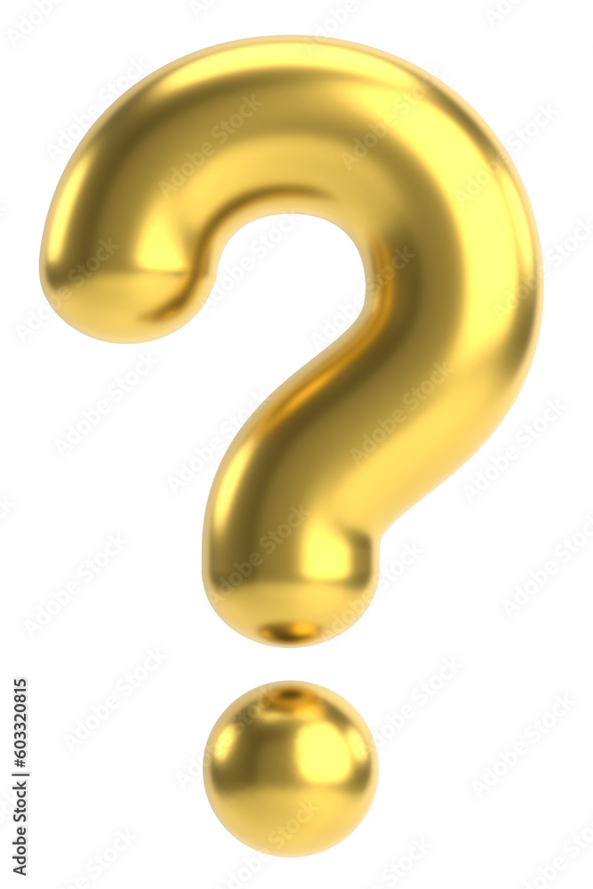 Question mark sign. 3D illustration. Question mark sign. 3D illustration.