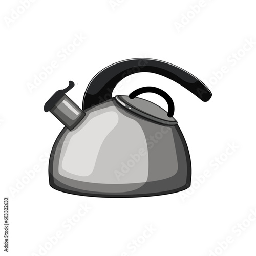 equipment kettle kitchen cartoon. beverage heat, metal appliance equipment kettle kitchen sign. isolated symbol vector illustration