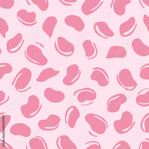 Stylish background with randomly disposed spots. Monochrome pink minimalist graphic design.