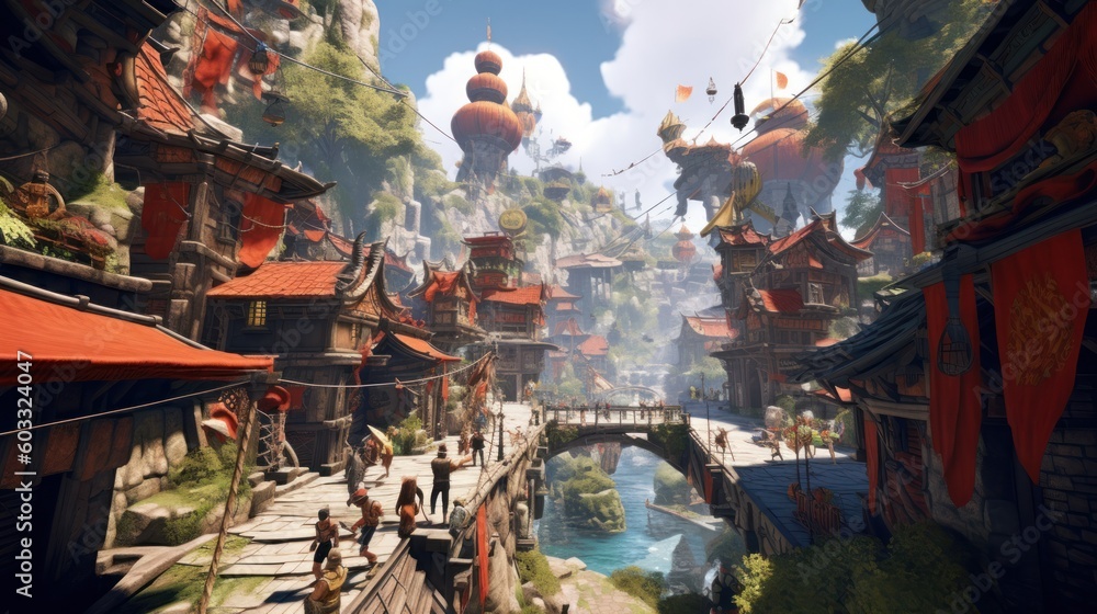 Obraz premium Game Environment Art