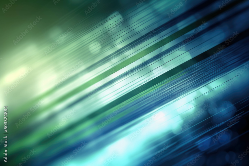 abstract lines, high tech, in colors of muted blue and green, blurred. Generative AI abstract lines, high tech, in colors of muted blue and green, blurred. Generative AI