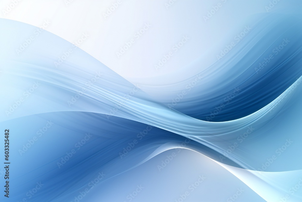Clean Elegant Modern Business Presentation Background with Wave Flow Element Generative AI 