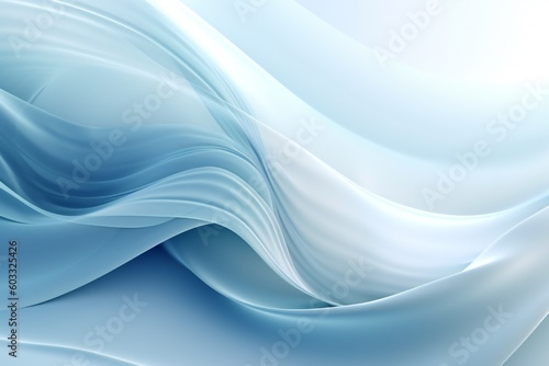 Clean Elegant Modern Business Presentation Background with Wave Flow Element Generative AI 