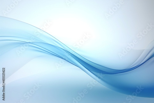 Clean Elegant Modern Business Presentation Background with Wave Flow Element Generative AI 